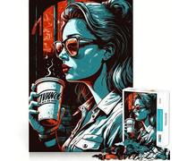 We Love Coffee 1000 Pieces Puzzles for Teenagers Mind Boost Fun High Accuracy Cutting Craft Calming Mental Break Activity (38x26cm)