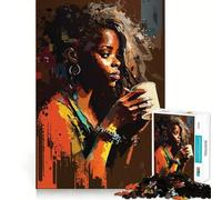 We Love Coffee Jigsaw 1000 Pieces Focus Building Toy Zero Gap Rewarding Activity for Rainy Days (50x75cm)