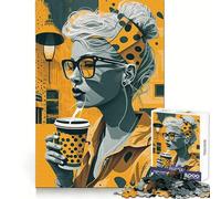 We Love Coffee Jigsaw Puzzles 1000 Pieces Think Training Quiet Recreation Defined Edges Heartfelt Gift (50x75cm)