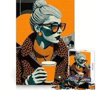 We Love Coffee Jigsaw Puzzles 1000 Pieces Think Training Quiet Recreation Defined Edges Heartfelt Gift (50x75cm)
