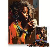 We Love Coffee Jigsaw Puzzles for Adults 1000 Piece Mental Exercise Mindful Leisure Snug Lock (38x26cm)
