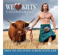 We Love Kilts Men In Kilts Scottish Scenery Landscape Compact Wall Calendar
