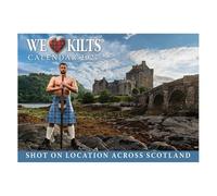 We Love Kilts Men In Kilts Scottish Scenery Landscape Wall Calendar