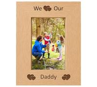 We Love Our Daddy 6x4 Oak Effect Photo Picture Frame Keepsake Gift