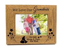 We Love Our Grandchildren Wooden Photo Frame Gift (5 x 7 Inch)