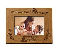 We Love Our Mummy Wooden Photo Frame Gift (5 x 7 Inch)