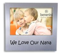 We Love Our Nana Photo Frame - Birthday Gift For Nana - Mothers Day Present Idea - Picture Frame Gift for Nan Granny Nanny Grandmother - 5 x 3.5 inch