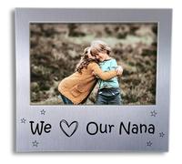We Love Our Nana Photo Frame - Birthday Gift For Nana - Mothers Day Present Idea - Picture Frame Gift for Nan Granny Nanny Grandmother - 5 x 3.5 inch - Style 3