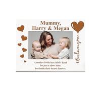 We Love You Mummy Personalised White Photo Frame Gift Engraved