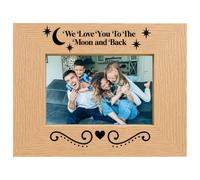 We Love You To The Moon and Back Landscape 6x4 Photo Frame Keepsake Gift