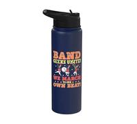 We March to Our own beat - Marching Band Stainless Steel Insulated Water Bottle