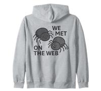 We Met On Web Spiders Zip Hoodie