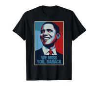 We Miss You Barack Obama Portrait Value Graphic T-Shirt