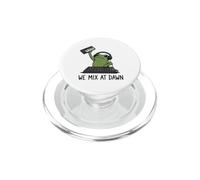 We Mix At Dawn Funny Frog Meme Music Production DJ Musician PopSockets PopGrip for MagSafe