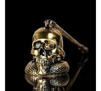 We Moment Candle Snuffer, Candle Snuffer Extinguisher with Long Handle,Retro Style Wick Flame Snuffer for Putting Out Candle Flame Safely,Skull Candle Snuffers Accessory for Candle Lovers Halloween