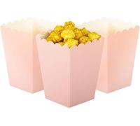 We Moment Zone 24pcs Pink Popcorn Boxes Mini Paper Popcorn Containers for Party