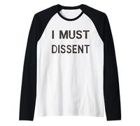 We Must Dissent Steampunk Jules Verne Raglan Baseball Tee