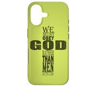 We Must Obey God Rather Than Men Bible Verse Acts 5:29 Case for iPhone 17