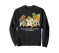 We Must Tee Stop Eating Toad As He Ate Another Frog Men Toad Sweatshirt