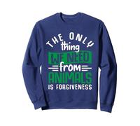 We Need Forgiveness From Animals Vegetarian Vegan Graphic Sweatshirt