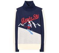 We Norwegians - Women's AfterSki Sweater - Merino jumper size XL, blue/white