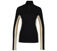 We Norwegians - Women's Tryvann Colblock Zipup - Merino base layer size L, black
