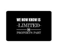 We Now Know Is Limited, The Prophet's Part Vintage Metal Tin Sign Customized Backyard Wall Art Plaques Room Decor for Men Garage Signs for Garage Home Bathroom 8x12 Inch