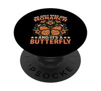 We Only Need One Monarch Butterfly Freedom Quote PopSockets Adhesive PopGrip