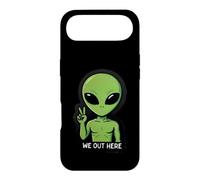 We Out Here Cute Alien Peace UFO Extraterrestrial Case for iPhone Air