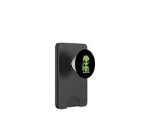 We Out Here Cute Alien Peace UFO Extraterrestrial PopSockets PopWallet for MagSafe