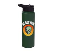 We Out Here - Funny Alien Abduction UFO - Aliens are Real Stainless Steel Insulated Water Bottle
