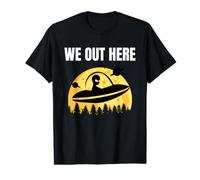 We Out Here - Funny Alien Abduction UFO - Aliens are Real Value Graphic T-Shirt