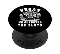 We Outfoxed The Slots Jackpot Winner Funny Fox Pun His Hers PopSockets Adhesive PopGrip