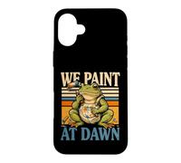 We Paint At Dawn Frog Painter Morning Case for iPhone 16 Plus