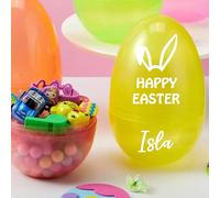We Personalize Personalised Fillable Easter Egg Jumbo large fillable eggs (yellow)
