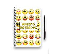 We Personalize Personalised Notebook Emoji Pattern A5 notebook - Add a Name
