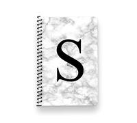 We Personalize Personalised Notebook Marble Effect Initial, A5 Notebook Add Your own initial