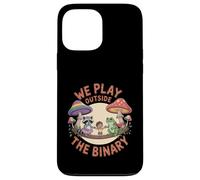 We Play Outside The Binary Cute Nonbinary Pride Ally Case for iPhone 13 Pro Max