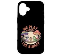 We Play Outside The Binary Cute Nonbinary Pride Ally Case for iPhone 16