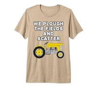 We Plough The Fields and Scatter, Christian Farmer Church Premium T-Shirt