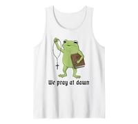 We Pray At Dawn Funny Catholic Christian Catholic Mom Faith Tank Top