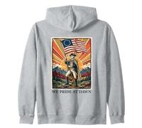 We Pride At Dawn George Washington LGBTQ Zip Hoodie