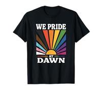 We Pride at Dawn LGBT Pride Equality Rainbow Flag T-Shirt