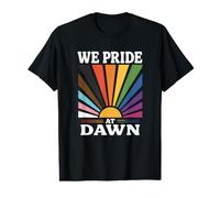 We Pride at Dawn LGBT Pride Equality Rainbow Flag Value Graphic T-Shirt
