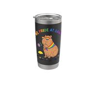 We Pride At Dawn LGBTQ Capybara Rainbow Cute Stainless Steel Insulated Tumbler