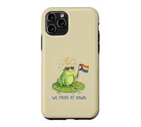 We Pride At Dawn LGBTQ Frog Moon Stars Cute Rainbow Case for iPhone 11 Pro