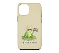 We Pride At Dawn LGBTQ Frog Moon Stars Cute Rainbow Case for iPhone 12/12 Pro