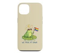 We Pride At Dawn LGBTQ Frog Moon Stars Cute Rainbow Case for iPhone 13
