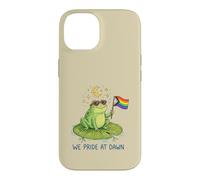 We Pride At Dawn LGBTQ Frog Moon Stars Cute Rainbow Case for iPhone 14