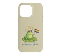 We Pride At Dawn LGBTQ Frog Moon Stars Cute Rainbow Case for iPhone 14 Pro Max